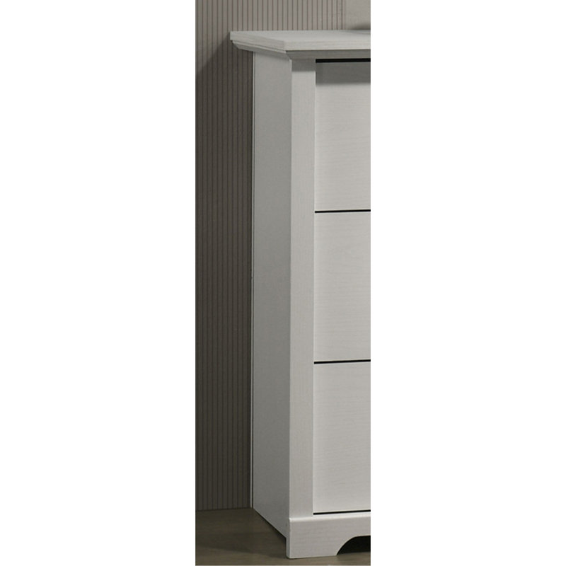 Commode 6 tiroirs avec poignées noires
