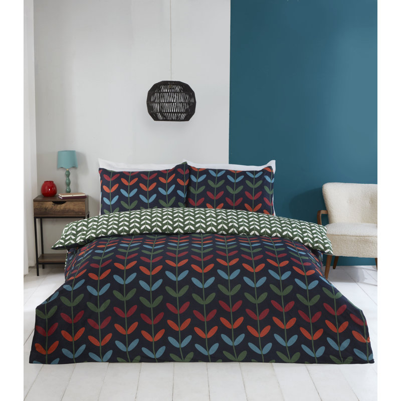 Jules Polyester Floral Duvet Cover Set