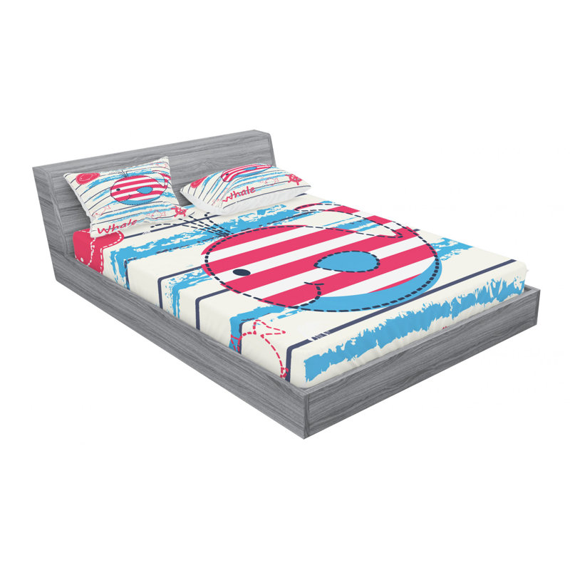 Microfiber Sheet Set, Queen Sheet Set with Fitted Sheet