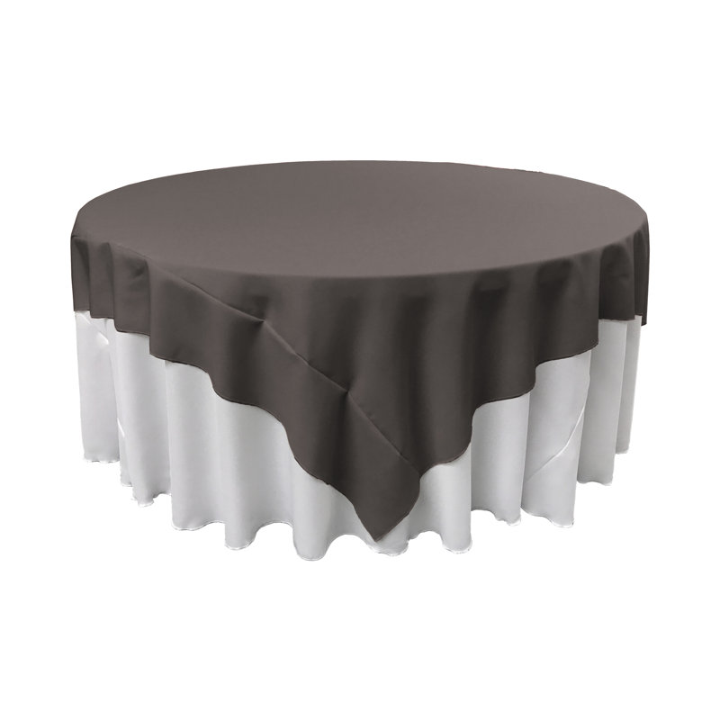 Nappe de couleur unie carrée - Basics by Wayfair ™, Gris anthracite, Carré 72 po