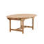 Giolou Rectangular Teak Solid Wood Extendable Outdoor Dining Table - 180 cm W 100 cm D