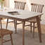 Table de salle à manger rectangulaire en bois de frêne de style nordique-109751427