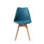 42.5cm Modern style Dining Chair, Padded Plastic Side Chair with Solid Wood Legs-340434034-367112731
