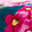 Couverture polaire à imprimé floral