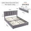 Double Size Bed Frame With 4 Storage Drawers, Platform Bed With Adjustable Upholstered Headboard, Wooden Slats Support, No Box Spring Needed, Easy Assembly-1153864455