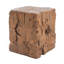 Table d'appoint Amira pour l'extérieur et l'intérieur MGO, finition brune