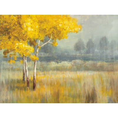 Paysage jaune - reproduction sur toile