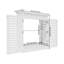 Armoire de rangement pour toupie et gestion des câbles Wi-Fi
