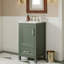 Ensemble de meuble-lavabo simple 18 po avec 1 porte à fermeture douce et 1 tiroir, entièrement assemblé-232365308