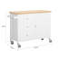 Rawson 120cm W Kitchen Island and with Locking Wheels