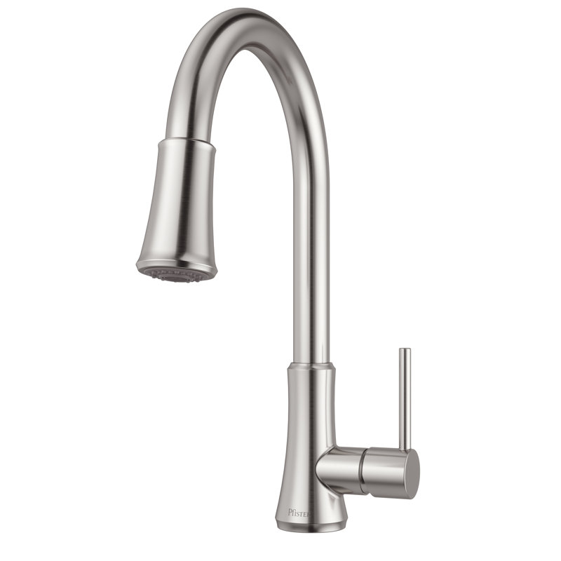Pull Down Single Handle Kitchen Faucet, Stainless Steel
