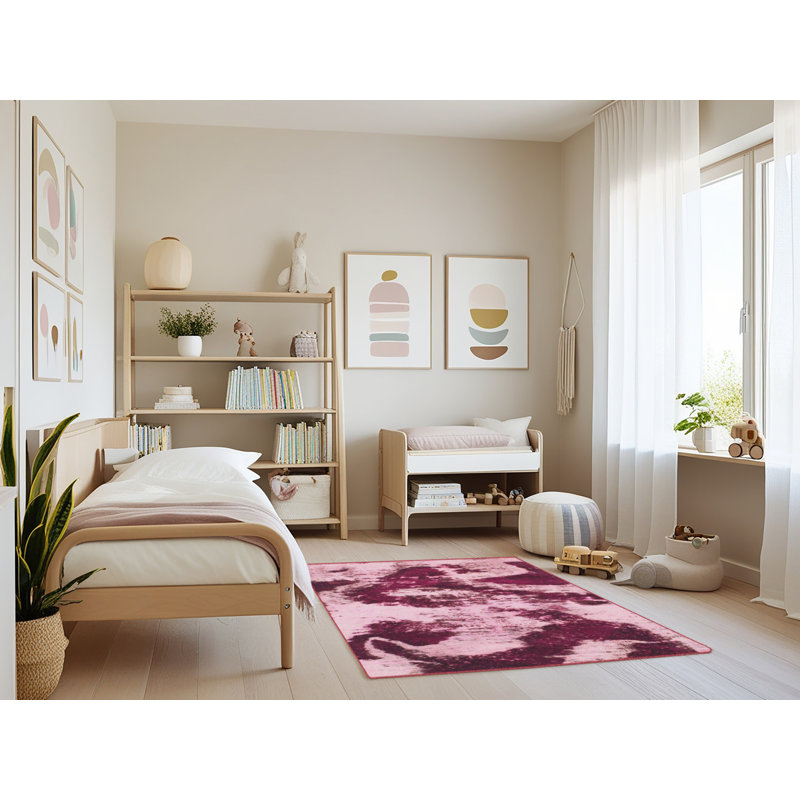 Abstract Indoor Rug, Rectangle 4' x 6'