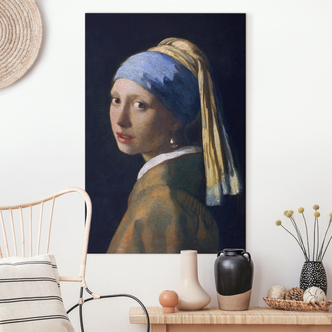 Leinwandbild Das Mädchen mit dem Perlenohrgehänge von Jan Vermeer Van Delft