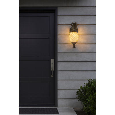 Plantation  Pearl bronze 1 - Bulb Outdoor Wall Lantern