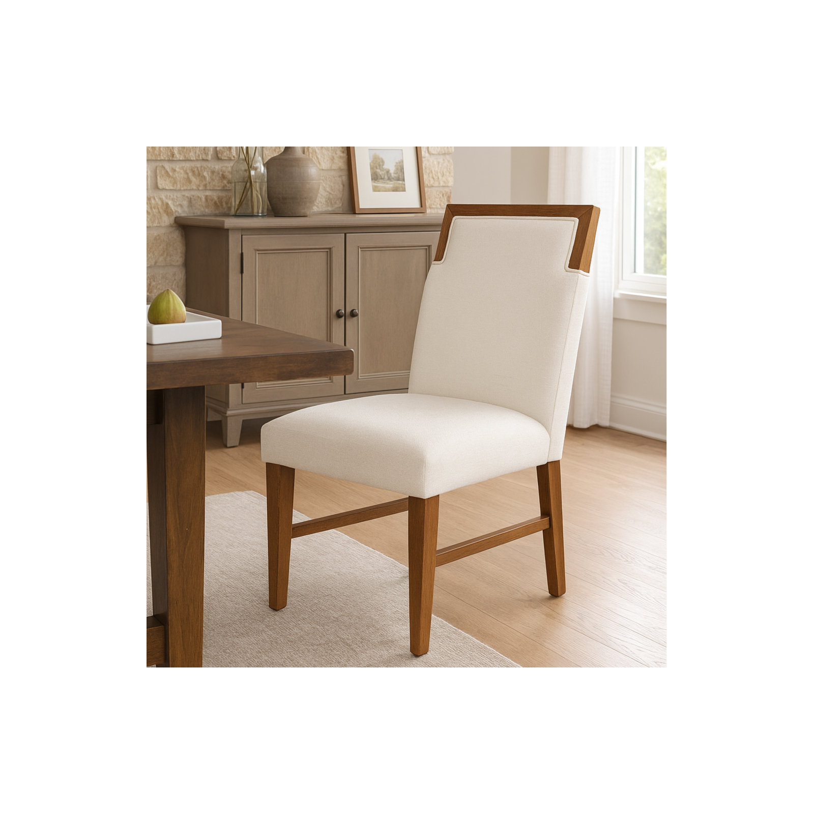 Donte Oak Side Chairs, Set Of 2