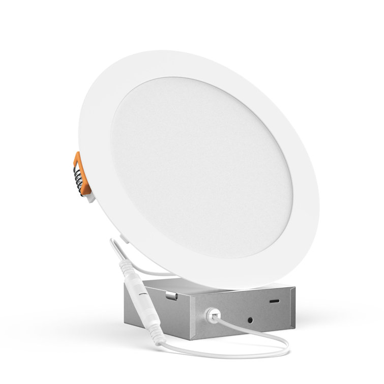 6" Round 12W LED Recessed Dimmable Downlight with Junction Box, 120V, CCT Selectable