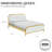 Lorrell Boucle Upholstered Bed Frame-101121739