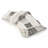 Gray And White Woven Cotton Checkered Throw Blanket