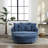 Upholstered Barrel Chair With Ottoman-100891575