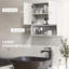 Armoire de salle de bain murale, style blanc avec tablettes modifiables - Rangement réglable et plus d'espace,