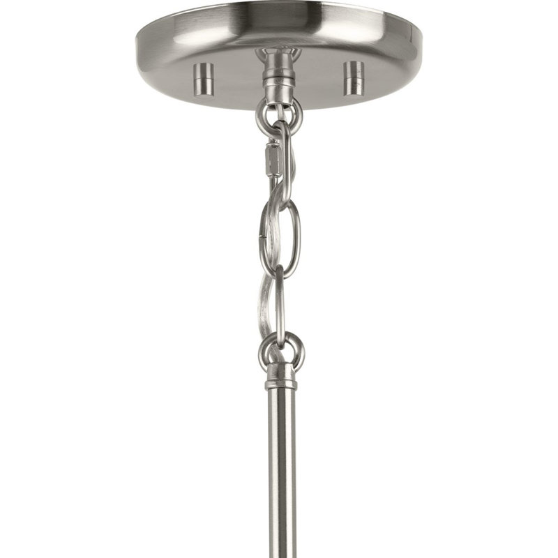 Luminaire suspendu conique à 1 lumière Willer, Nickel brossé