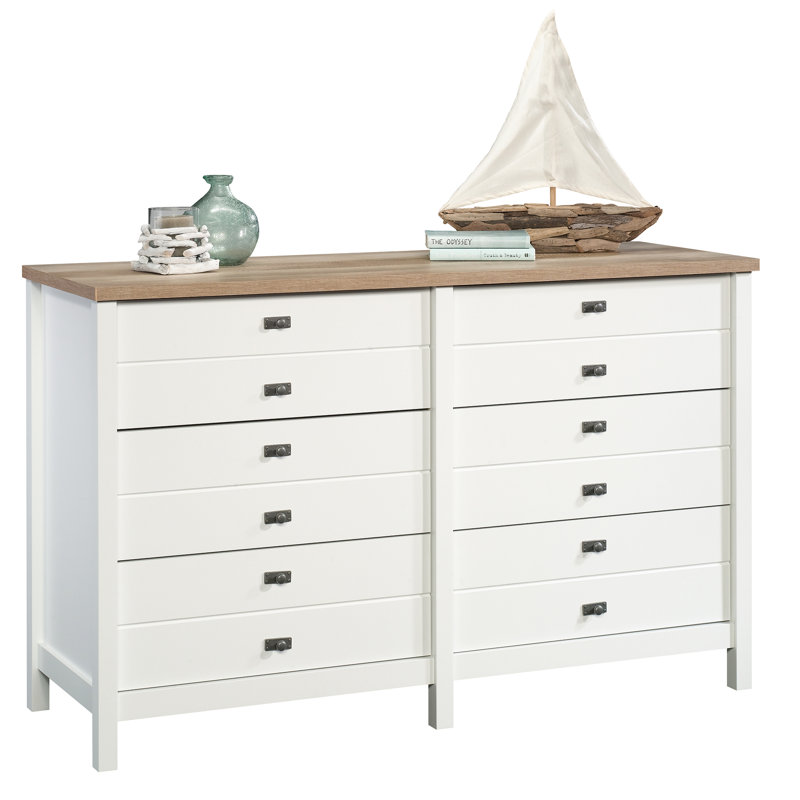 Javaya 56.77'' W 6 - Drawer Dresser, Soft White