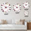 Bouvreuils rouges sur un magnolia - horloge murale traditionnelle-93601648