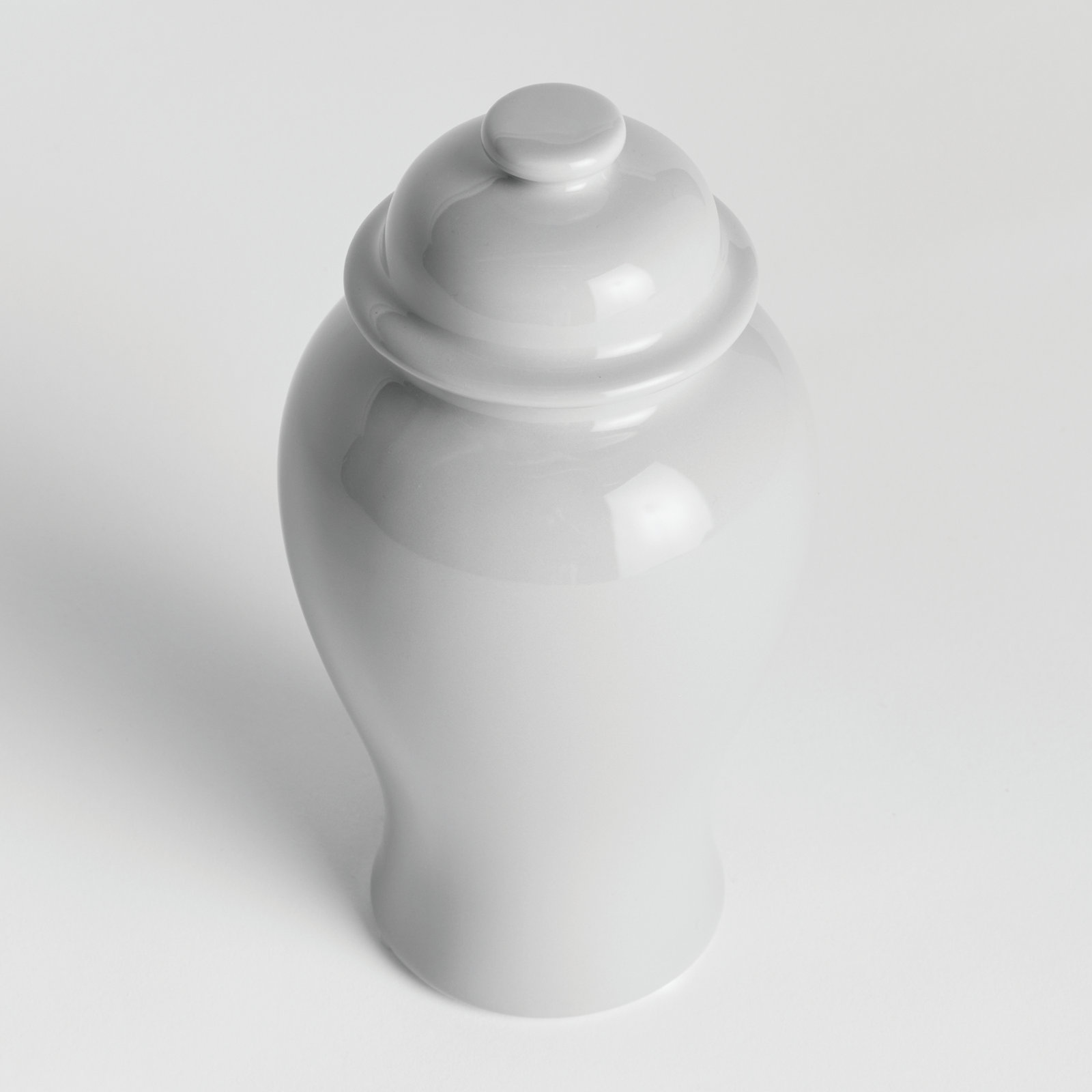 Ricki Handcrafted Ginger Jar, 8.5", White