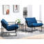 Fauteuil large en velours 32,6 po Daut-95227605