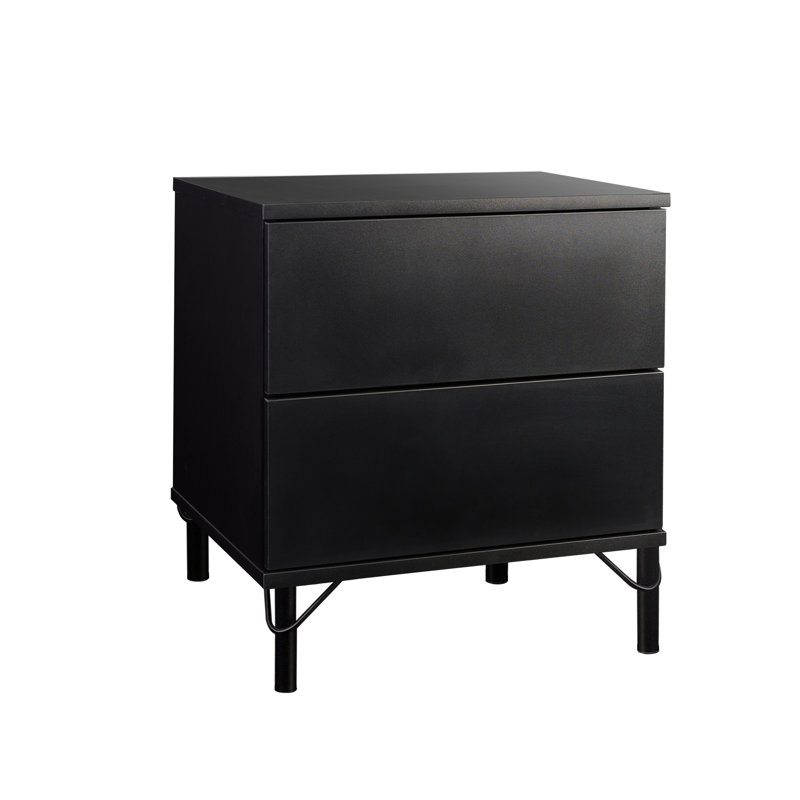 Hoehn 50cm W Manufactured Wood Bedside Table