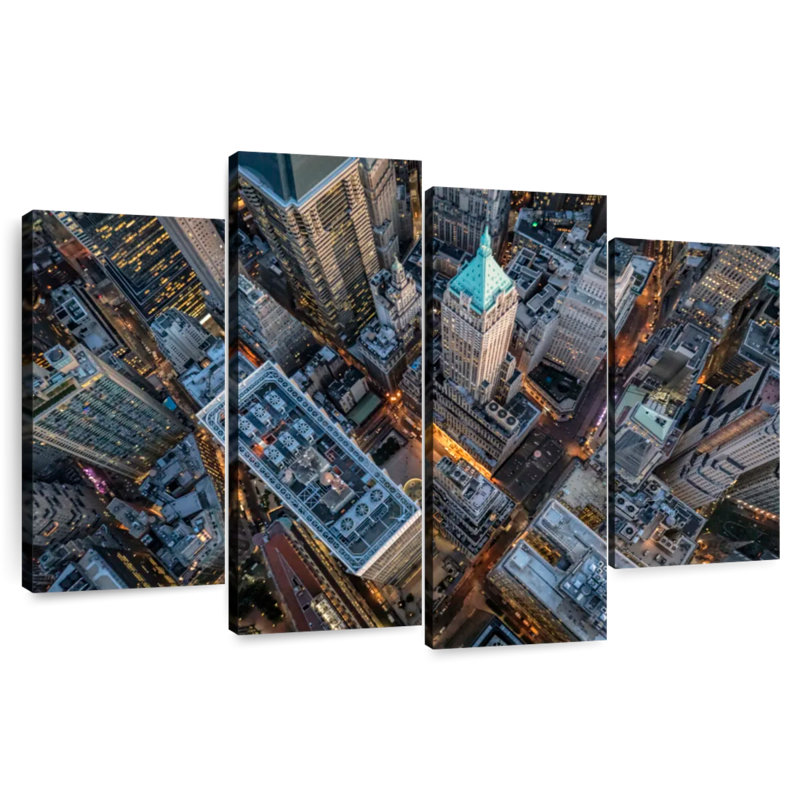 Lynelle New York vue d'en haut, H 42 po x l 68 po