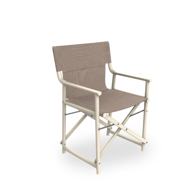 Chaise pliable recyclée Boss Eco, Café, Beige