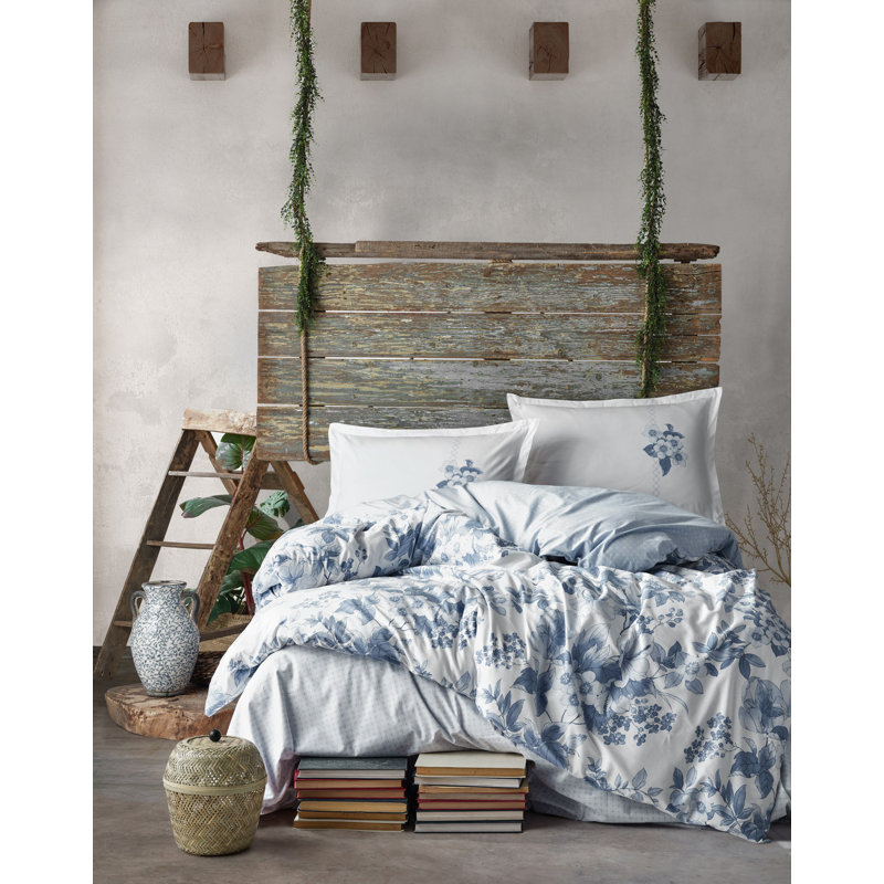 100% COTTON RANFORCE Quilt Cover: 260 X 220 Cm Pillowcase: 50 X 80 Cm (2 Pieces) No Pattern Duvet Cover Set with Pillowcases