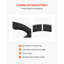 Volant en fibre de carbone en forme de D à fond plat et fibre de carbone 1pc 2010-2014 Ford Mustang noir antidérapant