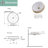 Nantucket Sinks Regatta 19'' White/Gold Fireclay Circular Bathroom Sink