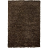 Barun Hand Loomed Modern Area Rug in Dark Brown