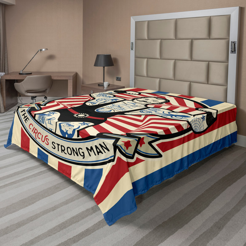 Drap-housse Ambesonne, Drap plat pour très grand lit californien