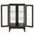 Curio Cabinet With Tempered Glass Doors, Lighted Display Cabinet With Mirrored Back Panel, Accent Cabinet-1432547259