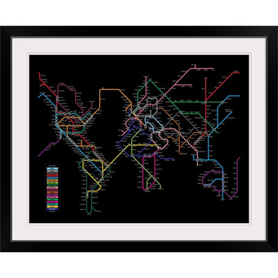 «World Metro Map» par Bellen, impression