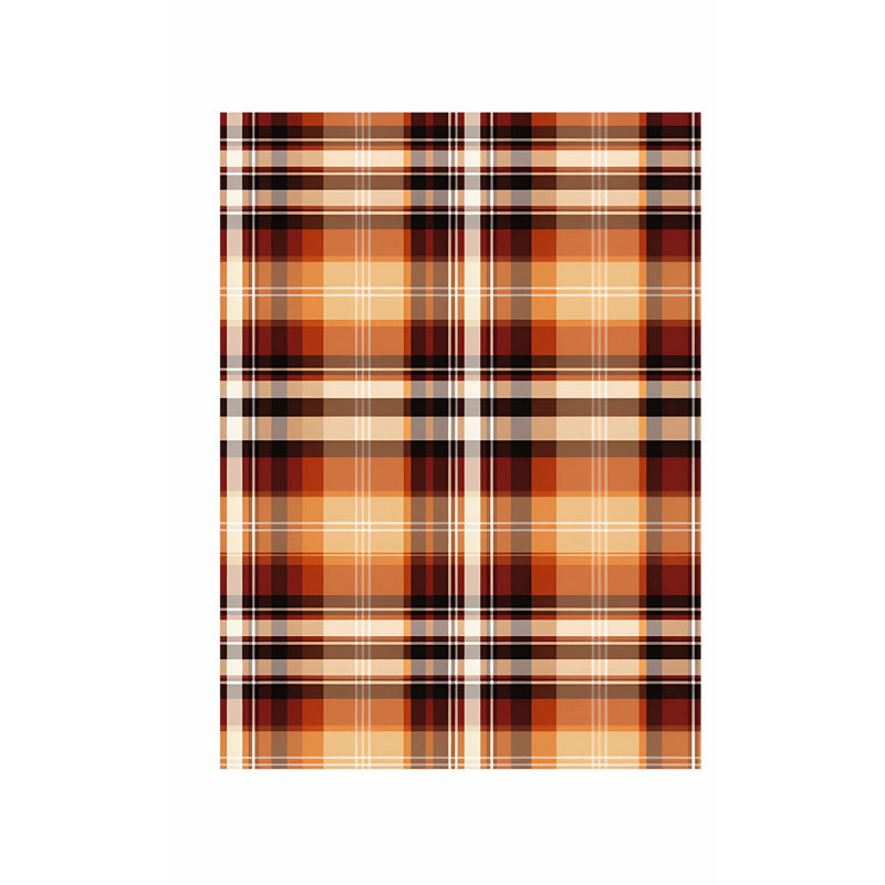 Abstract Fall Plaid Pattern IX Modern Unframed Art Print, 30" H x 20" W