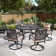 Deeana Round 6 - Person 54" Long Dining Set with Cushions