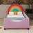  Artak Colorful Velvet Rainbow Twin Daybed Frame With Rainbow-Shaped Headboard