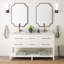 60" Robertson Double Bathroom Vanity Set with Rectangular Undermount Sinks-49568506-75247374-75247368