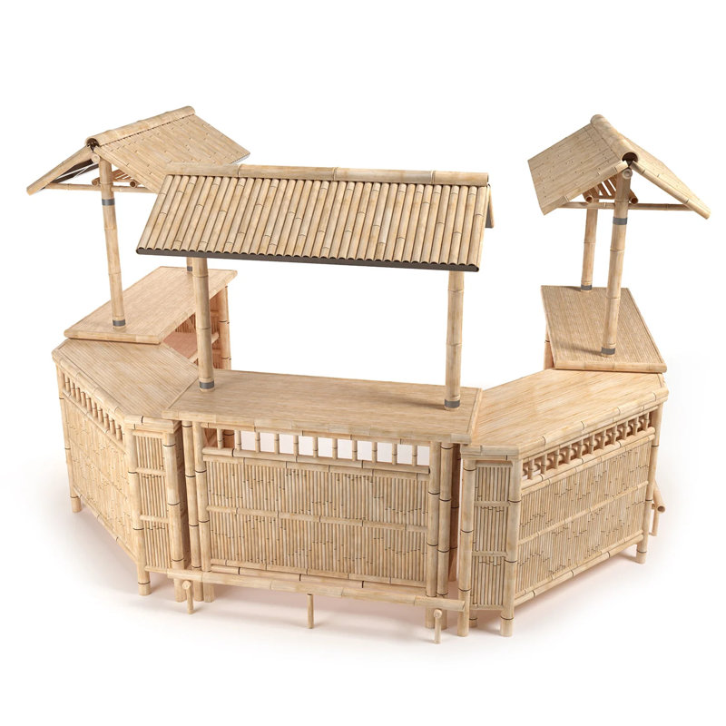 Julius Bamboo Home Bar By RAM Game Room