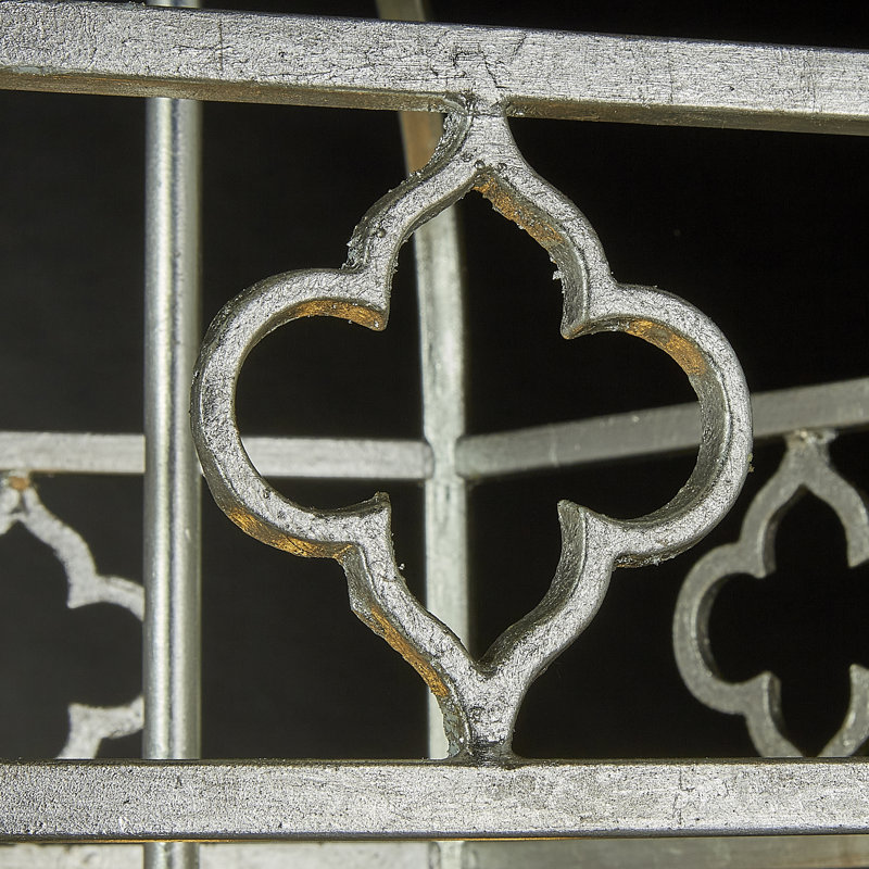 Lustre géométrique à 6 lumières Istanbul, Feuille d'argent