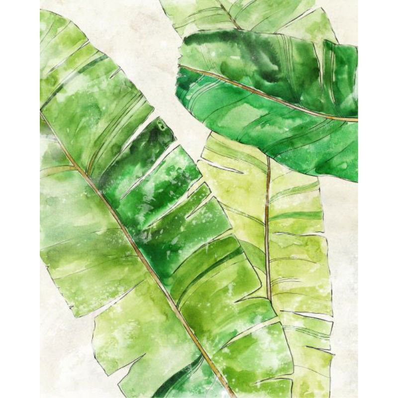 Tropical Vacation I Print by Barclay Butera, Image Brush Gel, 30" H x 24" W x 1.5'' D