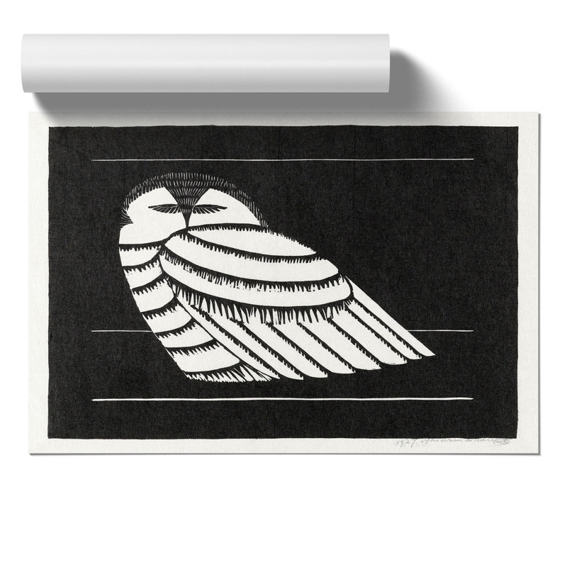 Snowy Owl - No Frame Print, 21cm H x 30cm W x 0.1cm D