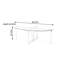 Table basse elliptique moderne 39,37 po Modern