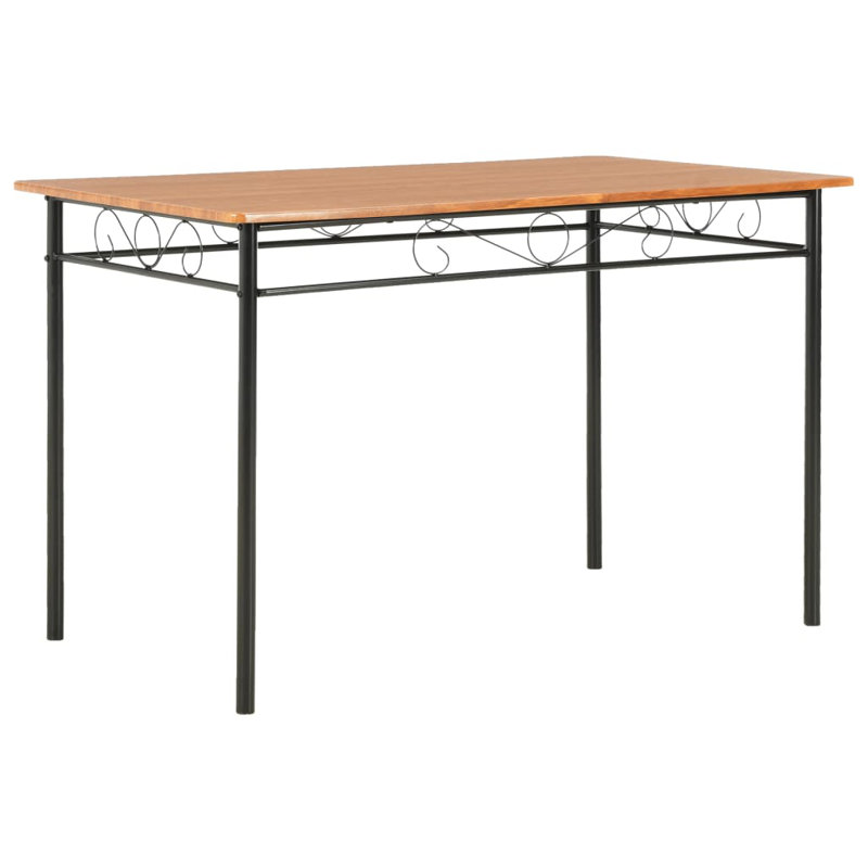 Table de salle à manger en MDF brun 47,2 po x 27,6 po x 29,5 po