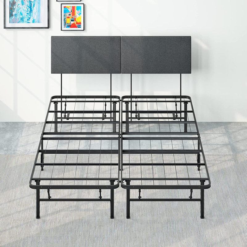 Francella Upholstered Metal Platform Bed, Full / Double